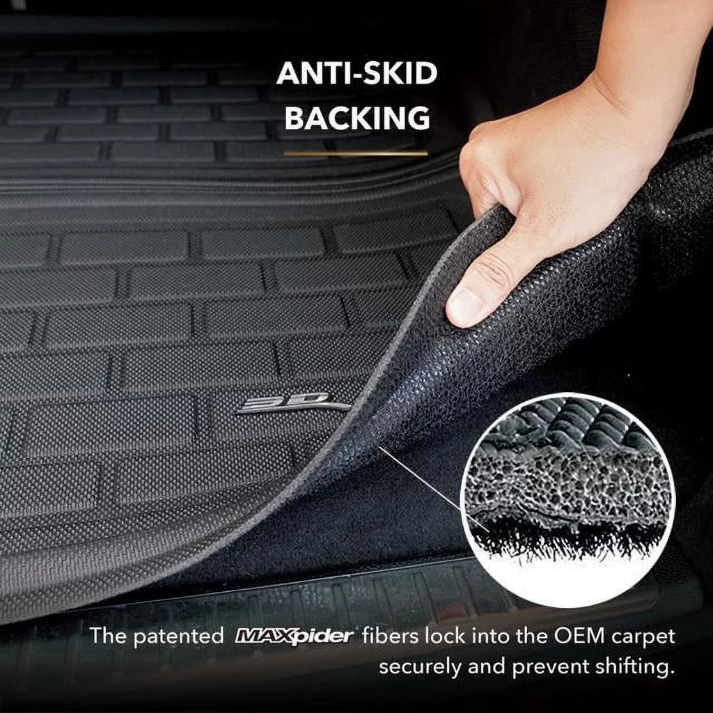 3D MAXpider KAGU Cargo Liner (BLACK) suitable with MERCEDES-BENZ EQS 2022-2024 - Cargo Liner