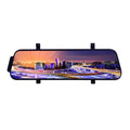 9.66 Inch Touchscreen Dual Camera DVR Dash Cam - 1080P Front & Rear Driving Recorder - Wide Angle Support, Night-Vision, Parking Monitor, Motion Detection - Collision Locking Loop