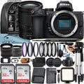 Z50 Mirrorless Camera with NIKKOR Z 24-70mm f/4 S Lens + 2 Pack 32GB SanDisk Card + Case + Tripod + ZeeTech Accessory Bundle
