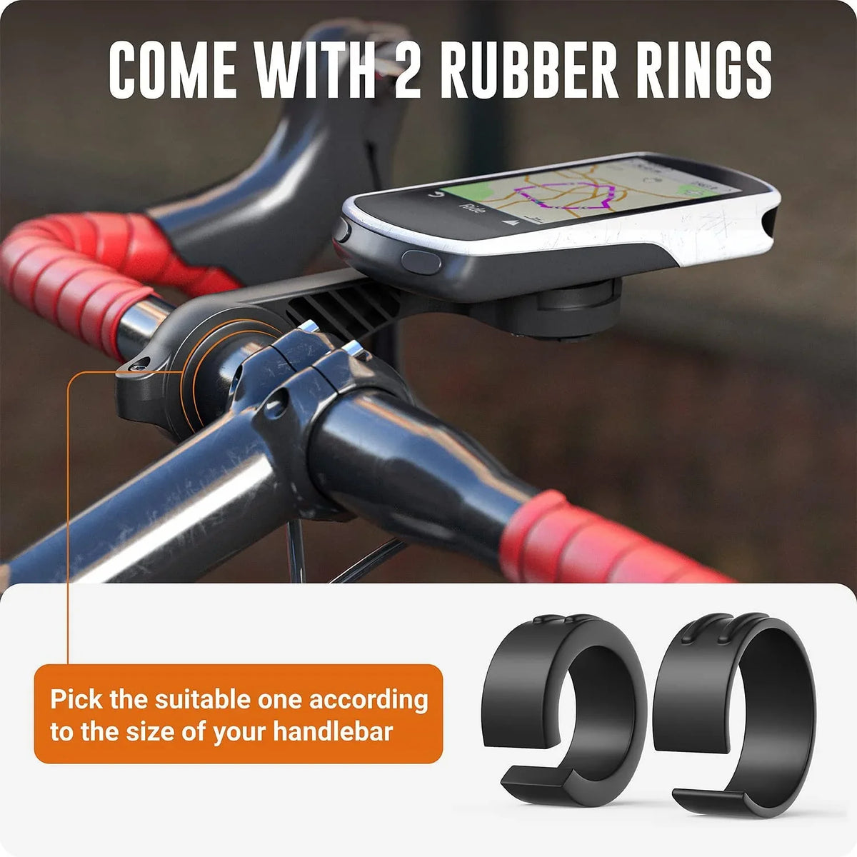 Flush Out Front Mount and Quarter-Turn to Friction Flange Mount Adapter appropriate with Garmin Edge GPS Bike
