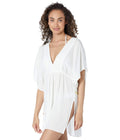 Lauren by Ralph Lauren WHITE Crushed Tunic Swim shield-Up Dress, US X-Large