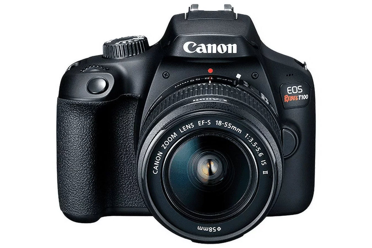 EOS Rebel T100 / 4000D DSLR Camera with 18-55mm Lens + 64GB Card + More