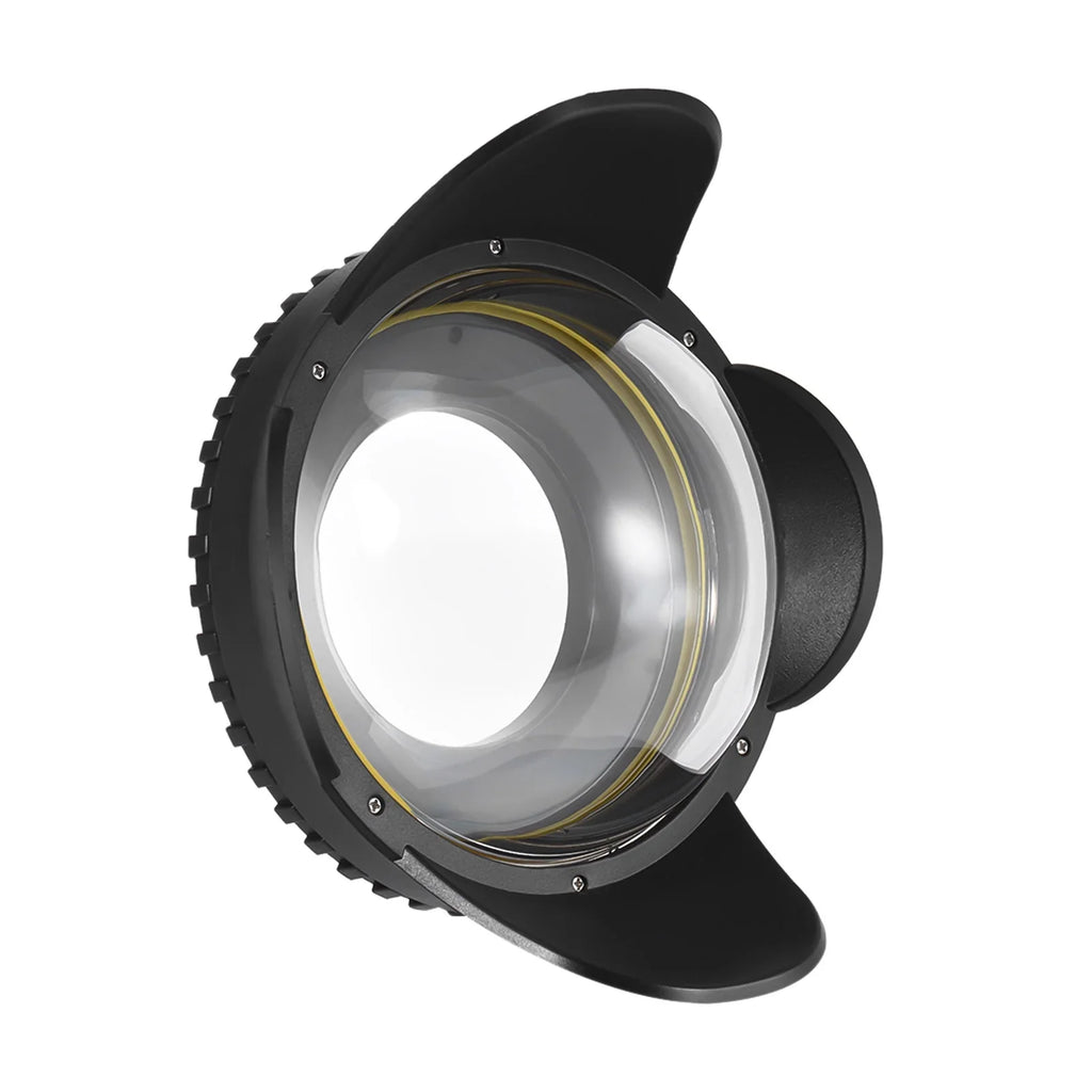 MEIKON Dome Port,Shade protector 60m/ Lens Port Case protector 60m/ 197ft Wide Lens Port Round Adapter Camera Case Shade shield Port Case Shade 197ft Waterproof 67mm Fisheye Wide Lens 60m/ 197ft Waterproof