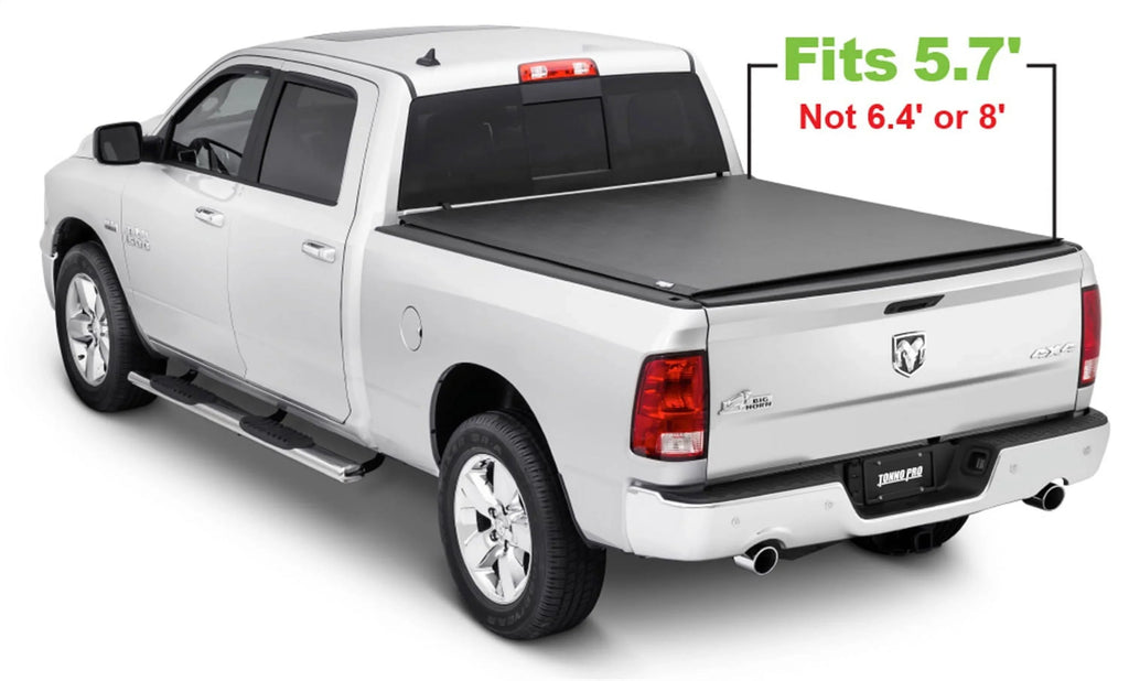 Tonno Pro Lo Roll, Soft Roll-up Truck Bed Tonneau shield | LR-2020 | Fits 2009 - 2018, 2019 - 2020 Classic Dodge Ram 1500/2500/3500 5' 7" Bed (67.4")