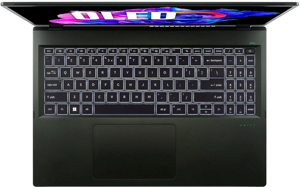 Swift Edge 16 SFE16-43 - AMD Ryzen 7 - 7840U / up to 5.1 GHz - Win 11 Home - Radeon 780M - 16 GB RAM - 1.024 TB SSD - 16" OLED 3200 x 2000 (WQXGA+) @ 120 Hz - 802.11a/b/g/n/ac/ax (Wi-Fi 6E) - olivine black - kbd: US Intl