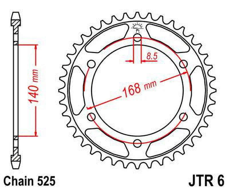 Front & Rear Sproket Kit for  F800 R-JTR6.47 for 8.5mm bolts-K73 09-16 JT Sprockets
