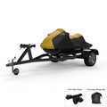 Weatherproof Jet Ski wrap For YAMAHA Wave Runner FX Limited SVHO 2017-2018 - YELLOW / Black - All climate - Trailerable - Protects from Rain, Sun, & More! Includes Trailer Straps & Storage Bag