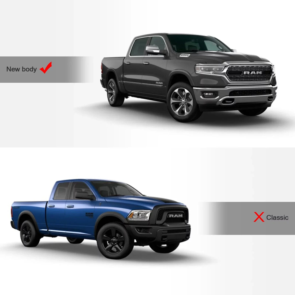 Stehlen 733469493334 Lock And Roll Up Tonneau protector - Black For Ram 1500 2019-2022 New Body Style 5.7 Feet ( 68.4" ) Short Bed