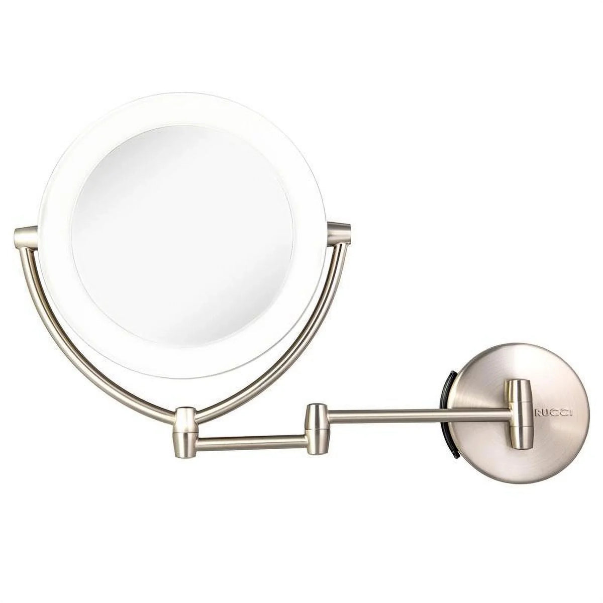 1x & 10x Magnifying Lighted Makeup Vanity Mirror with 3 Touch, 3 Tones, AC Adapter & Battery. Rucci M1000 13.5 in