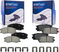 Detroit Axle - Brake Pads for Chevrolet Captiva Sport Equinox Pontiac Torrent Saturn Vue Suzuki XL-7, 4 Front and Rear Ceramic Brake Pads Replacement Fits select: 2008-2009 SATURN VUE XE