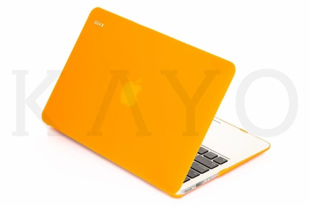 KAYO - AIR 11-inch Rubberized Hard Case for  MacBook Air 11.6" ( A1465 & A1370) protector Shell - (TANGERINE)