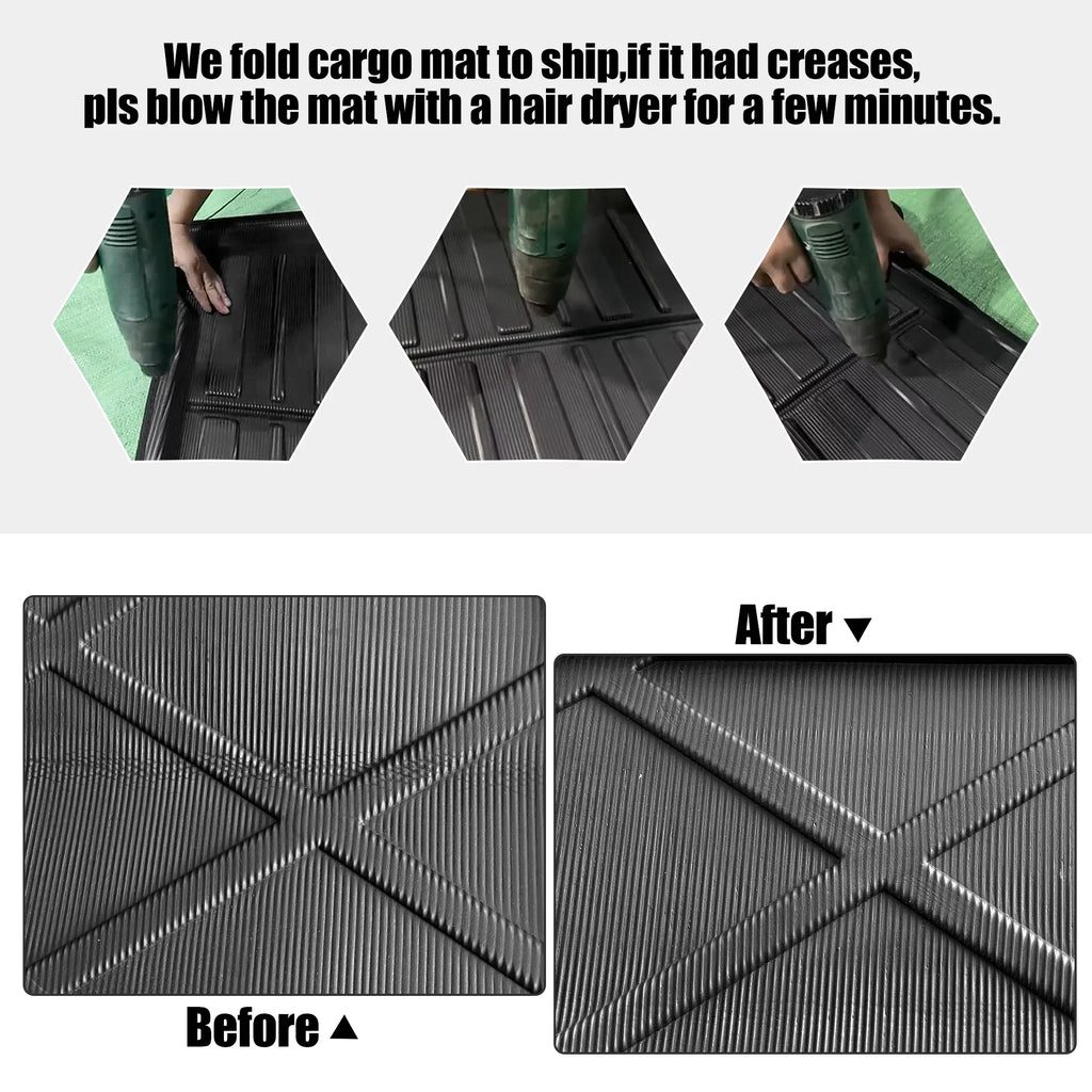 Unique Bargains Car Rear Trunk Liner Cargo Mat Floor Tray for  Camry 12-17
