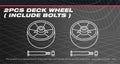 2PCS Deck Wheel For Cub Cadet Z-Force L48 Zero Turn Mowers 48"
