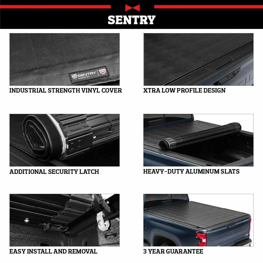 Truxedo Sentry Hard Rolling Truck Bed Tonneau shield | 1594701 | matching with 2022  Maverick 4' 6" Bed (54.4")