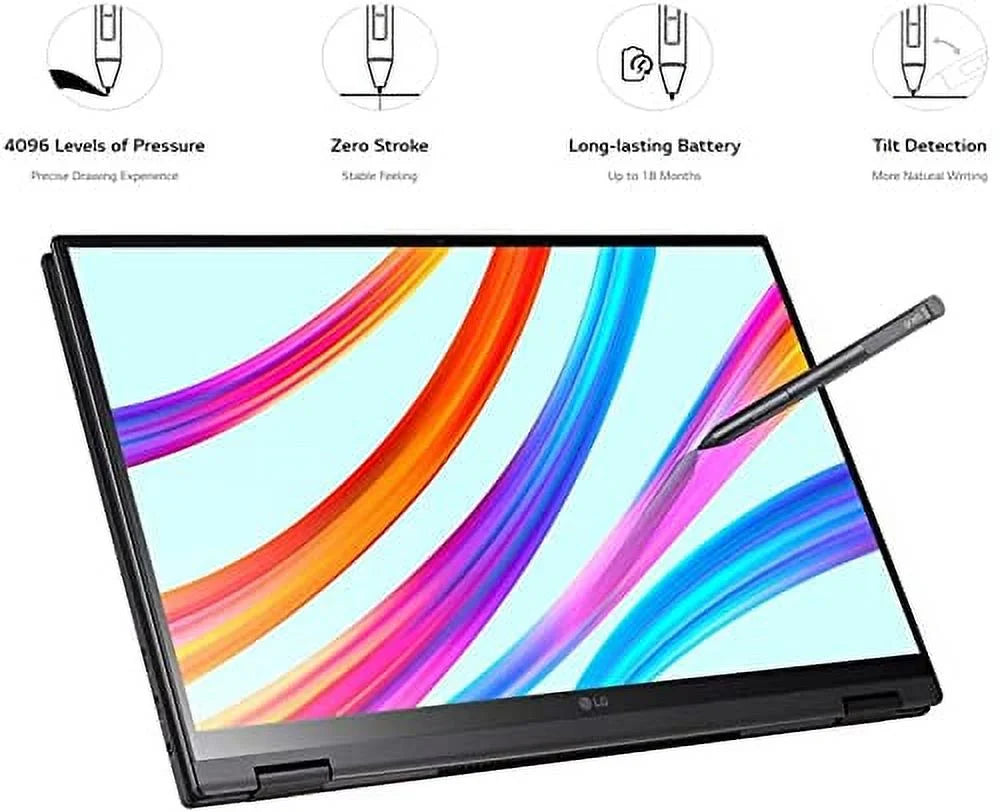 gram Ultra-Light Laptop, Evo i7-1165G7, 16" WQXGA (2560 x 1600) IPS 16:10 2in1 Touch Display, 21 Hr Battery Life, Wi-Fi 6, Thunderbolt 4, Stylus Pen, Fingerprint, Webcam (16GB RAM | 512GB PCIe SSD)