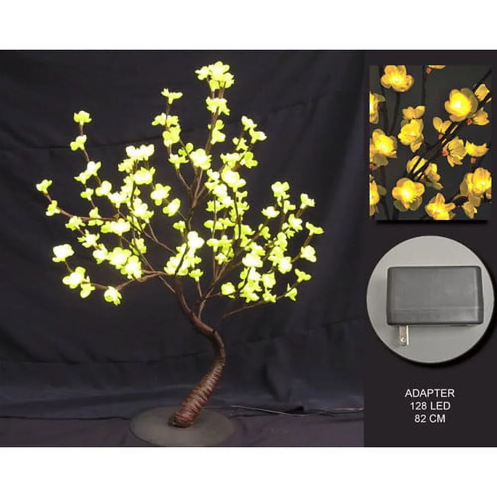 Lighted Pink Bonsai Tree - 128 LEDs. Hi-Line Gift Ltd
