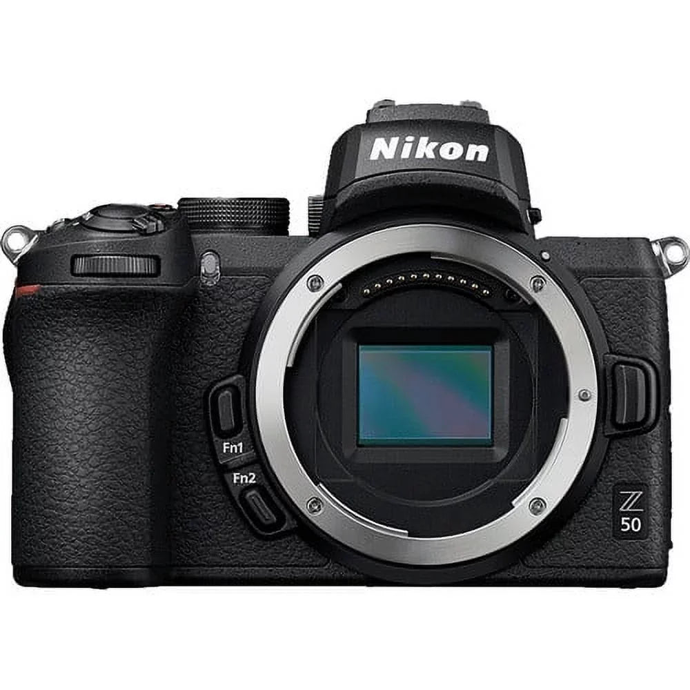 Z50 Mirrorless Camera with NIKKOR Z 24-70mm f/4 S Lens + 2 Pack 32GB SanDisk Card + Case + Tripod + ZeeTech Accessory Bundle
