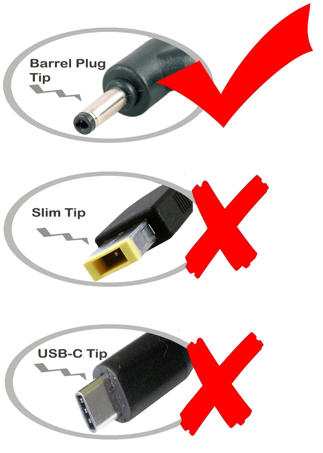 iTEKIRO 65W AC Adapter for  Ideapad 110 80T7002NCF, 110 80T7002PCF, 110-15ACL 80TJ 15.6", 110 80TJ002CUS, 110 80TJ002EUS, 110 80TR0004US, 110 80TR0005US, 110 80V70000US