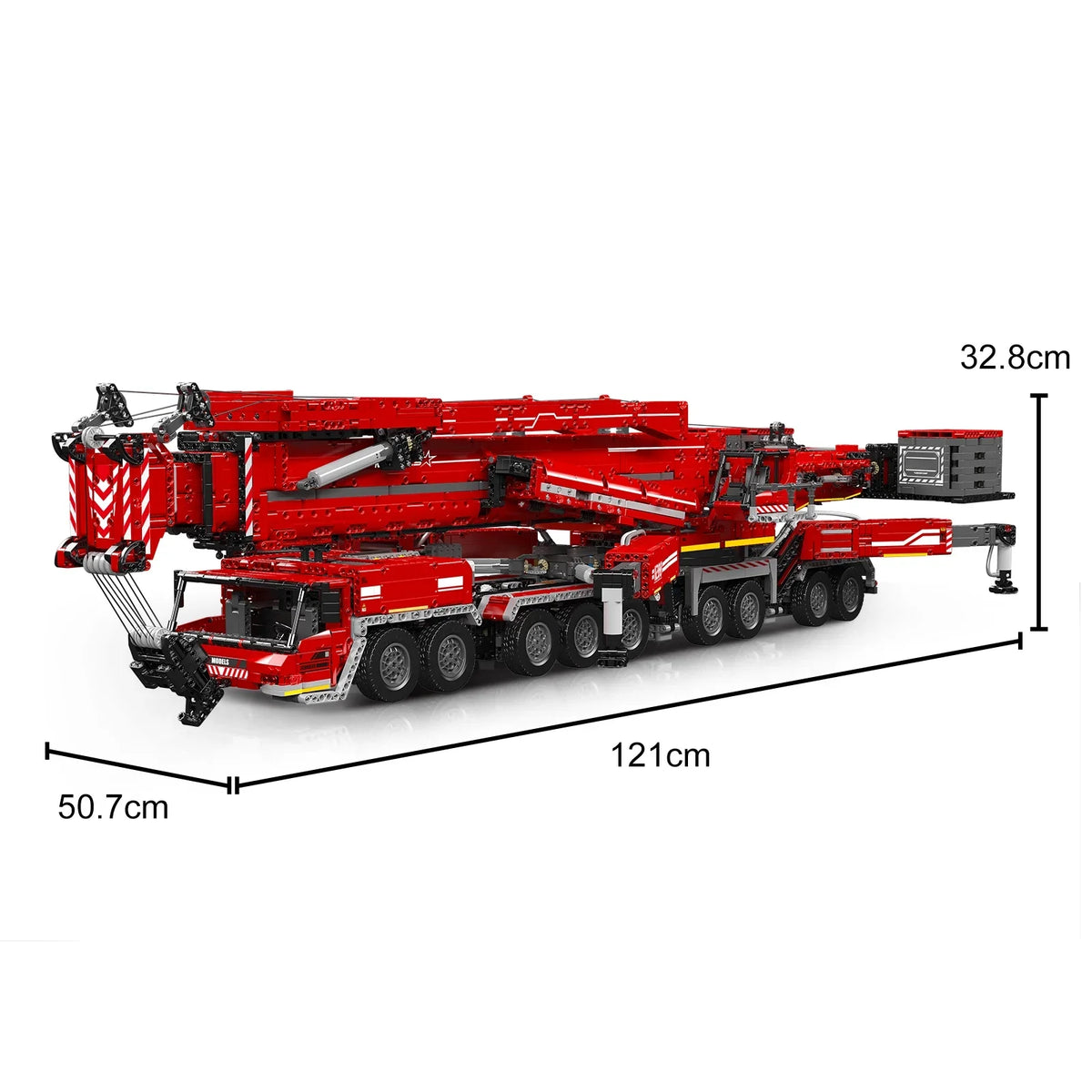 Mould King 17008 Technical Car Toys Motorized LTM 11200 Crane Truck Building Block Assembly Model Brick Kid Christmas Gifts