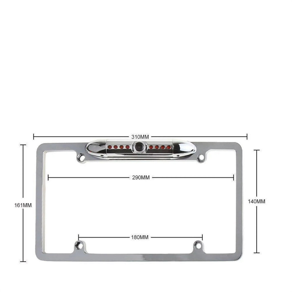New 12V Car Rear View Backup Camera 8 IR Night Vision US License Plate Frame CMOS