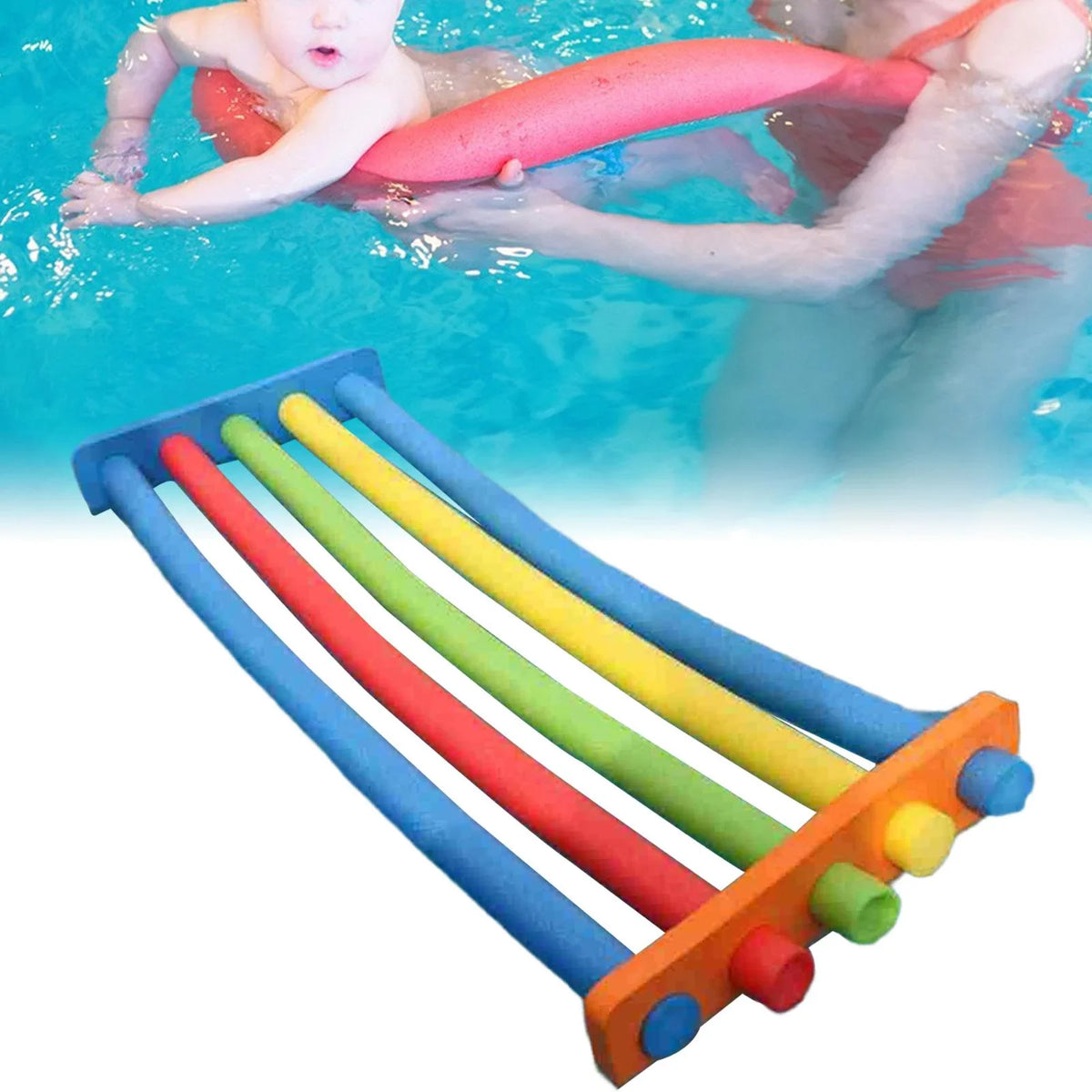 Swimming Float Connector Pool for Floating Bed moisture Sports 52cmx3cmx12cm