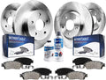 Detroit Axle - AWD Brake Kit for 2012-2016 Honda CR-V Replacement 2013 2014 2015 Disc Brake Rotors and Brakes Pads Front and Rear