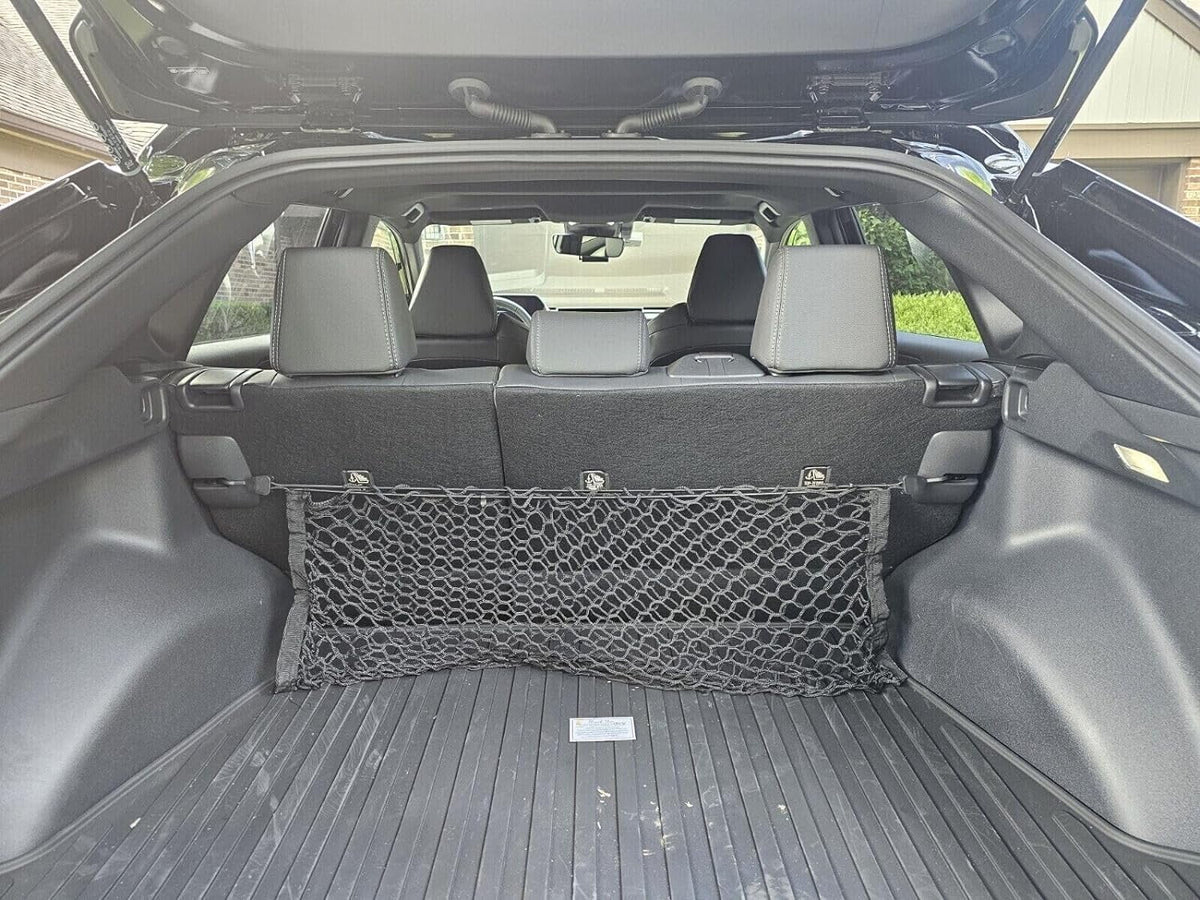 EACCESSORIES EA(2 Qty)Trunk Organizer Cargo Nets for  bZ4X 2023-2024 – Envelope Style Cargo Nets for SUV – Premium Mesh Car Trunk Organizer Vehicle Carrier Storage – appropriate with  bZ4X