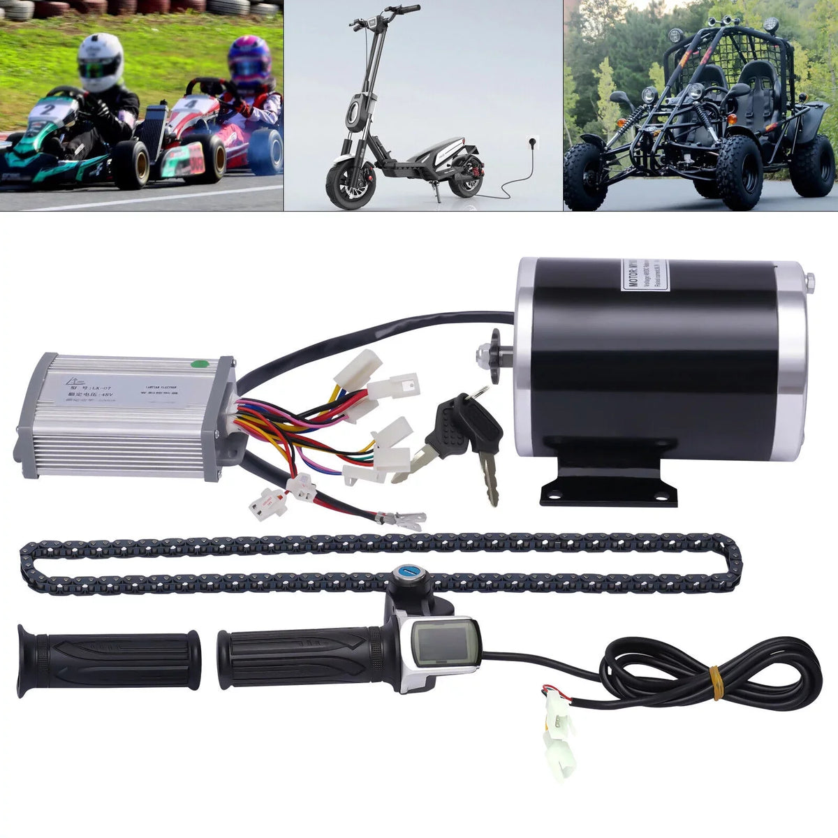 Miumaeov 48V 3 Speed Gears Brush Electric Bicycle Conversion Complete High-superior Kit