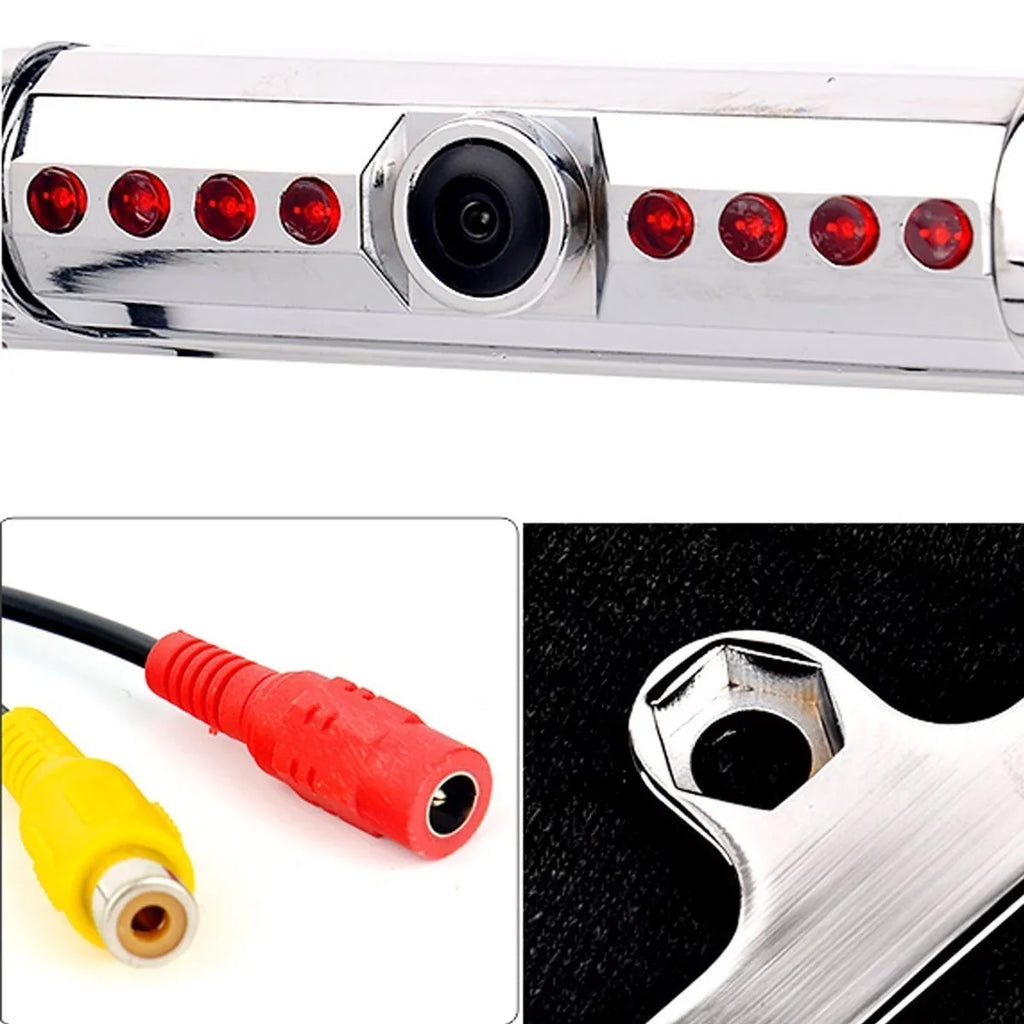 New 12V Car Rear View Backup Camera 8 IR Night Vision US License Plate Frame CMOS