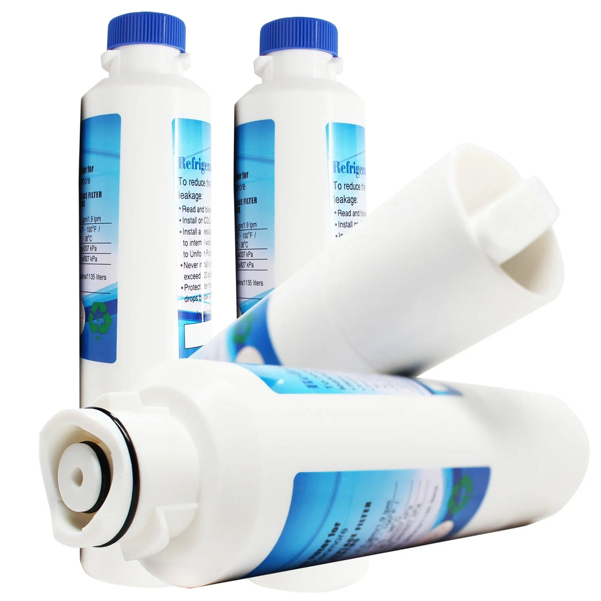 4-Pack Replacement  RS265TDRS Refrigerator liquid Filter - suitable  DA29-00020B, DA29-00020A, HAF-CIN Fridge liquid Filter Cartridge