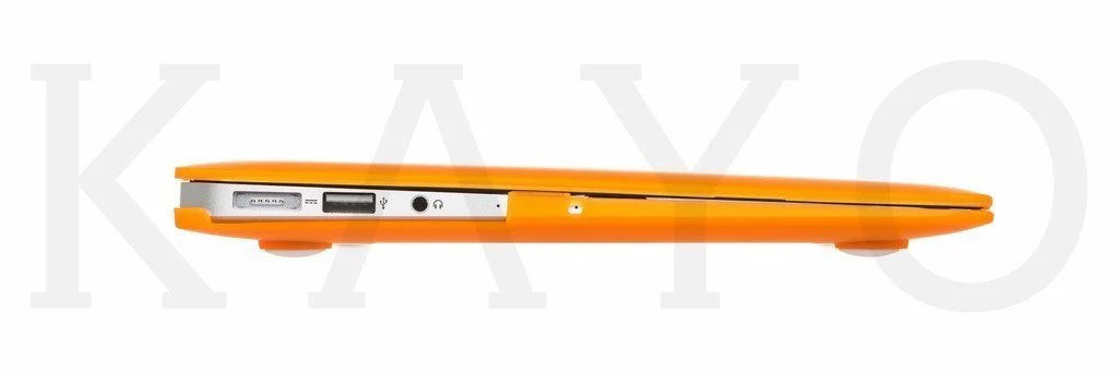 KAYO - AIR 11-inch Rubberized Hard Case for  MacBook Air 11.6" ( A1465 & A1370) protector Shell - (TANGERINE)