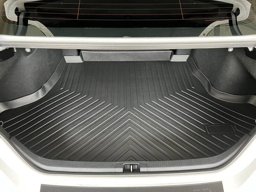 EACCESSORIES EA Cargo Liner – Trunk Mat for  Camry 2018-2024 – climate-immune Trunk Mats for Cars with Raised Lip – Non-Slip Car Trunk Mat Rubber – Easy to Install – Laser Pre-Cut Design