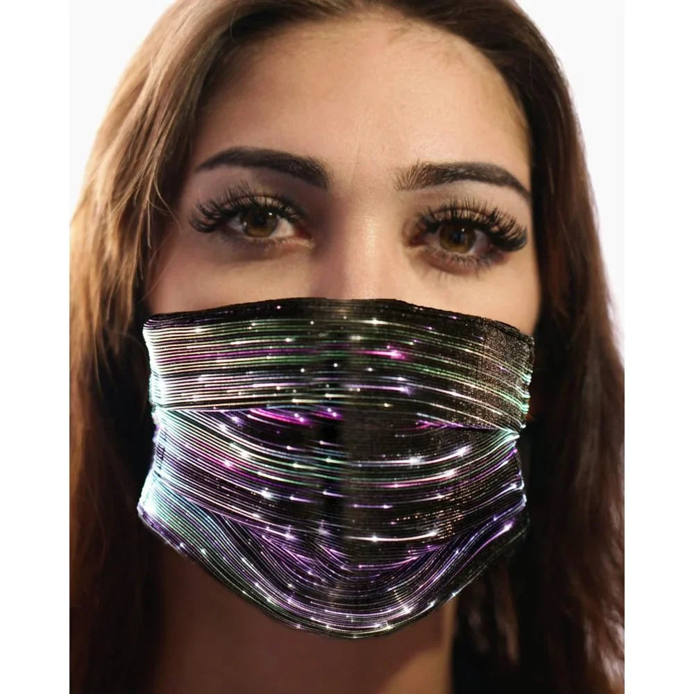 LED Party Mask - Black 106332. Western Fashion Inc