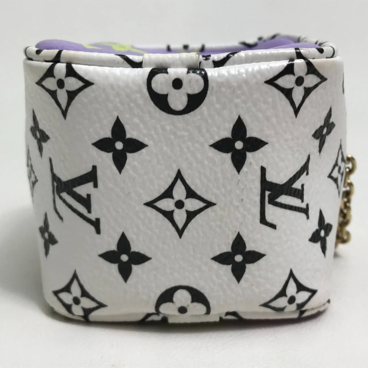 Pre-Owned LOUIS VUITTON M67669 Monogram Giant Portomone Cube Accessory Pouch Canvas Women's White/Multicolor (Good)