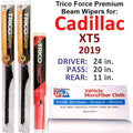 2019 Cadillac XT5 Performance Beam Wipers (Set of 3) w/Rear Wiper