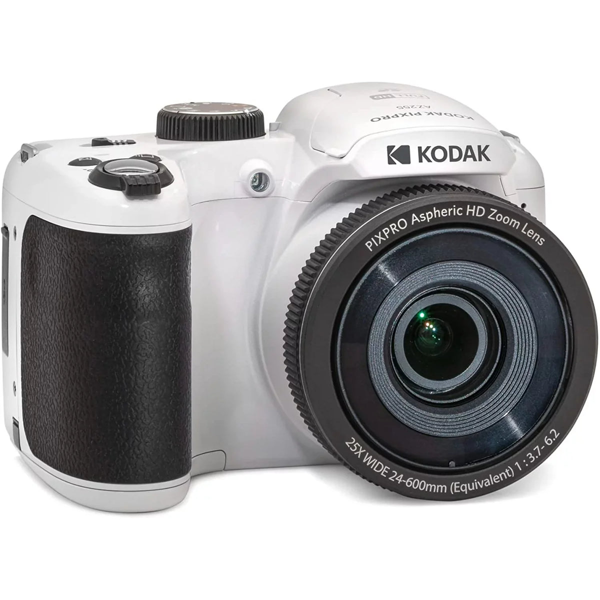 Kodak PIXPRO Astro Zoom AZ255-WH 16MP Digital Camera, 25X Optical Zoom, White Bundle with Lexar 32GB High-Performance 800x UHS-I SDHC Memory Card + Deco Photo Camera Bag