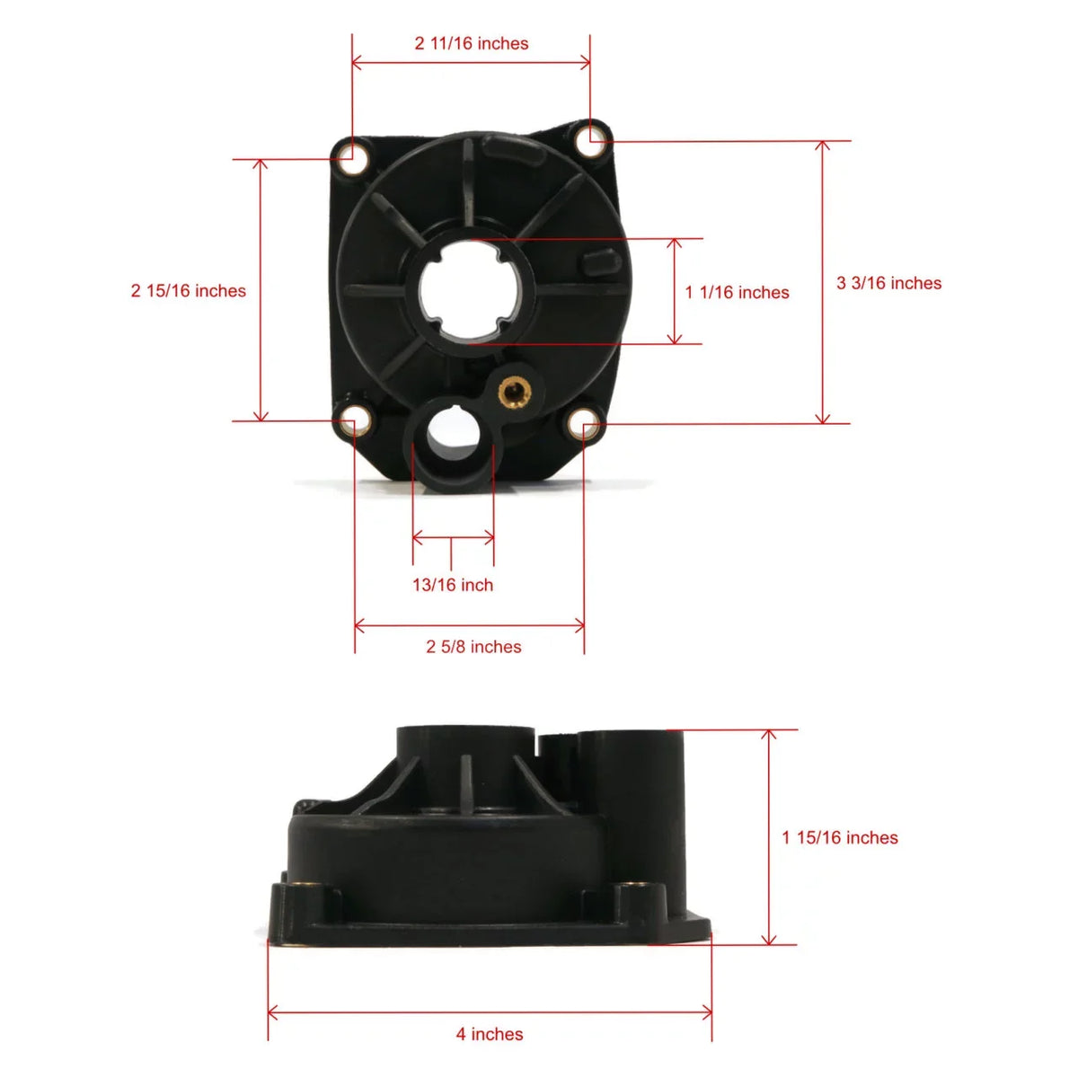 The ROP Shop | aqua Pump Impeller Kit For 1982 Evinrude 70  E70ELCNB, E70TLCNB Outboard ship