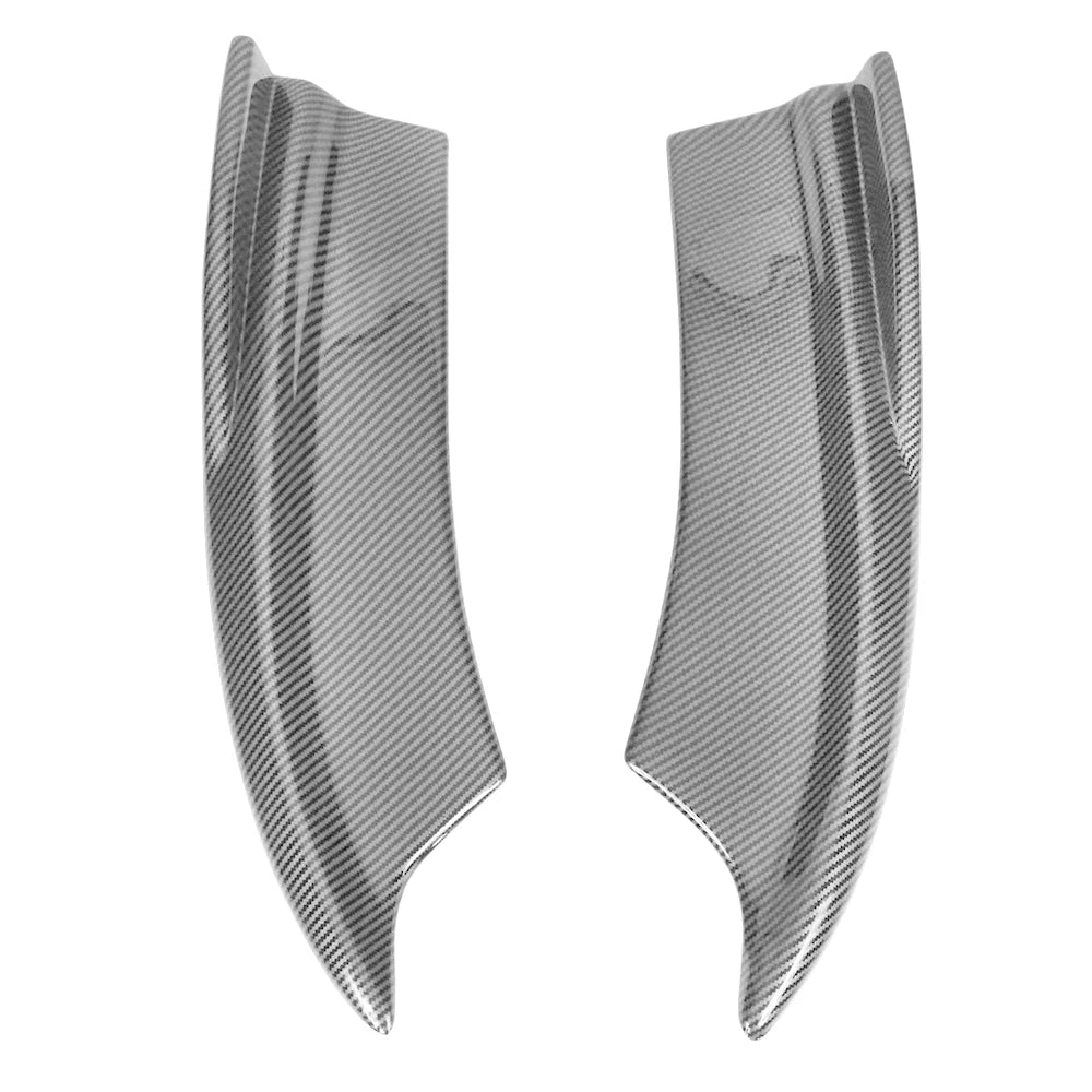 Ikon Motorsports matching with 15-23 Dodge Charger V2 Style Rear Bumper Lip Side Apron Carbon Fiber Print