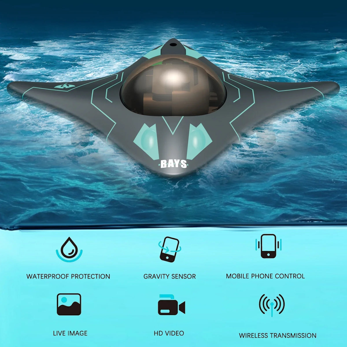 moobody WiFi Remote Control craft with Visual Remote Control Black