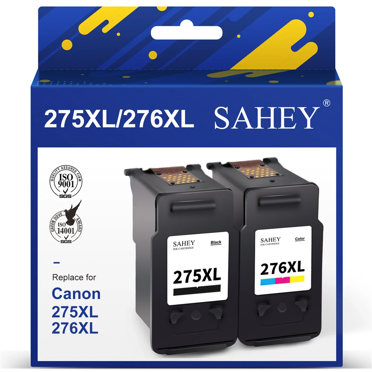 275xl Ink Cartridge for  ink 275 and 276 for 275  Printer ink High Yield for  Pixma TS3522 TS3520 TS3500 TR4722 TR4720 TR4700 Printer Black Color Combo Pack