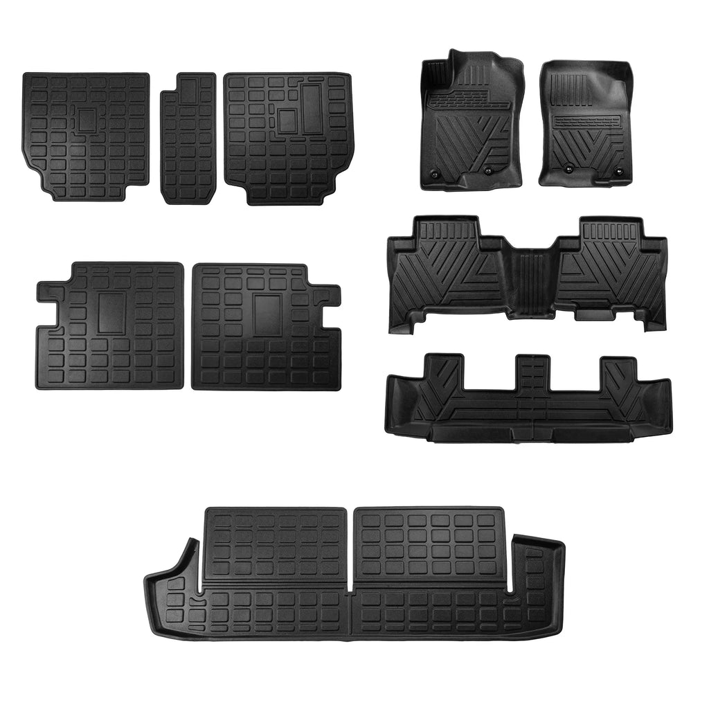 Fit 2013-2023  4Runner 7 Seats Floor Mats Trunk Mat Cargo Mat Cargo Liner Accessories