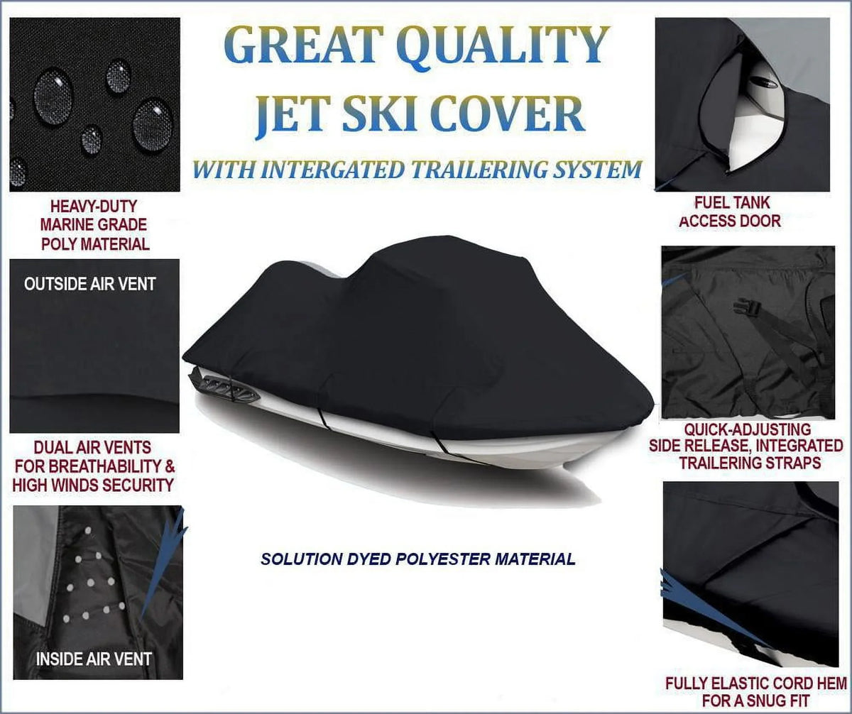 BLACK Jet Ski protector suitable for POLARIS JET SKI VIRAGE 2000 2001 2002 2003 2004 Jet Ski shield