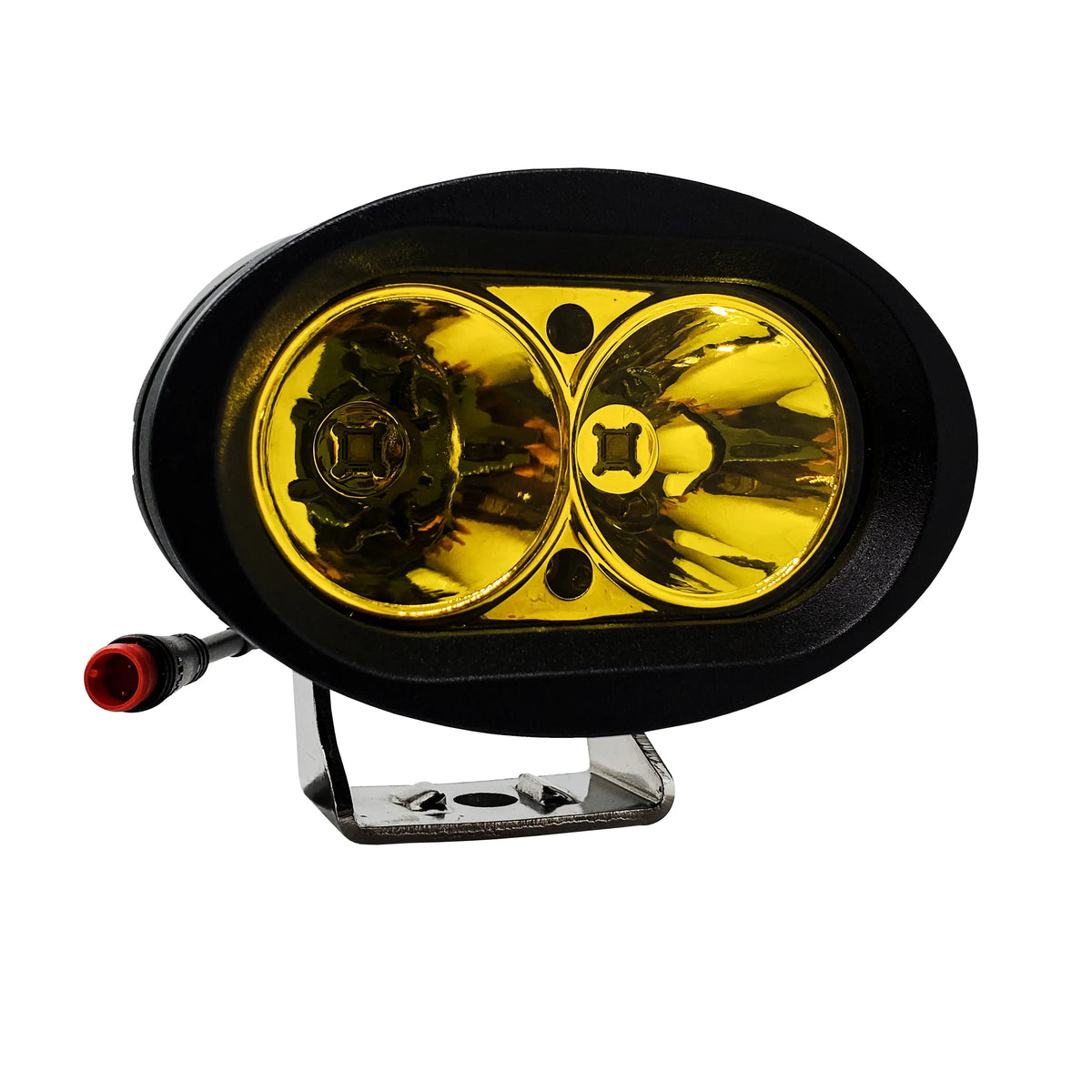 OZ-USA E-bike High Output LED Headlight Neon Yellow appropriate with Vamoose Mammoth Rad Power Bikes RadMini RadRover RadExpand RadRunner