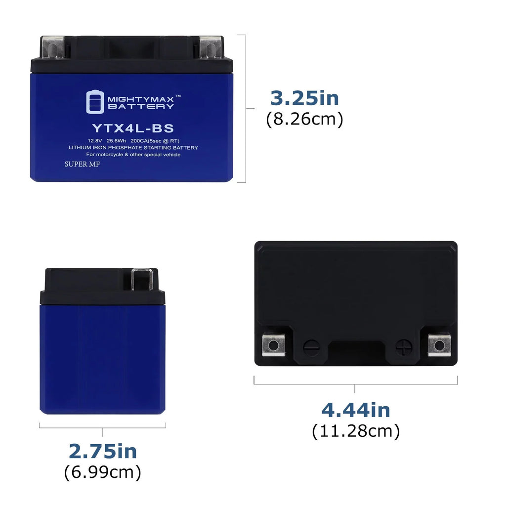YTX4L-BS Lithium Replacement Battery matching with Sea-Doo GS 97-01 - 20 Pack