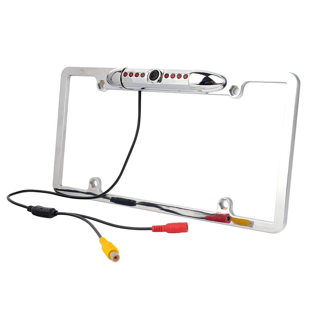 New 12V Car Rear View Backup Camera 8 IR Night Vision US License Plate Frame CMOS