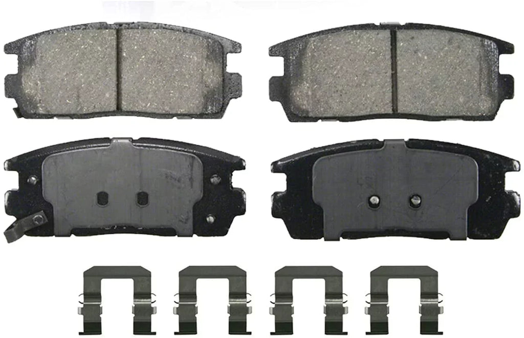 Detroit Axle - Brake Pads for Chevrolet Captiva Sport Equinox Pontiac Torrent Saturn Vue Suzuki XL-7, 4 Front and Rear Ceramic Brake Pads Replacement Fits select: 2008-2009 SATURN VUE XE