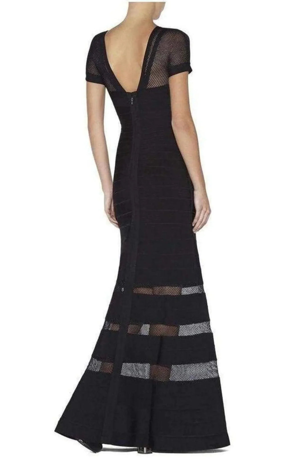 Gweneth Multi Stitch Crochet Detail Gown