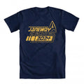 GEEK TEEZ Janeway Chakotay 2024 Original Artwork Inspired by Star Trek Men's T-shirt Blue Large