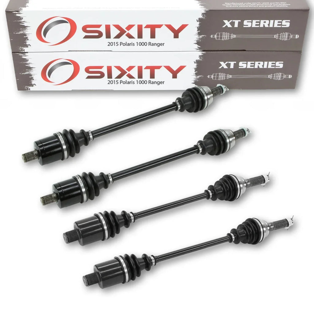 4 pc Sixity XT Front Rear Left Right Axle matching with Polaris Ranger 1000 2015 - R15RTAD1AA EA DIESEL 4X4