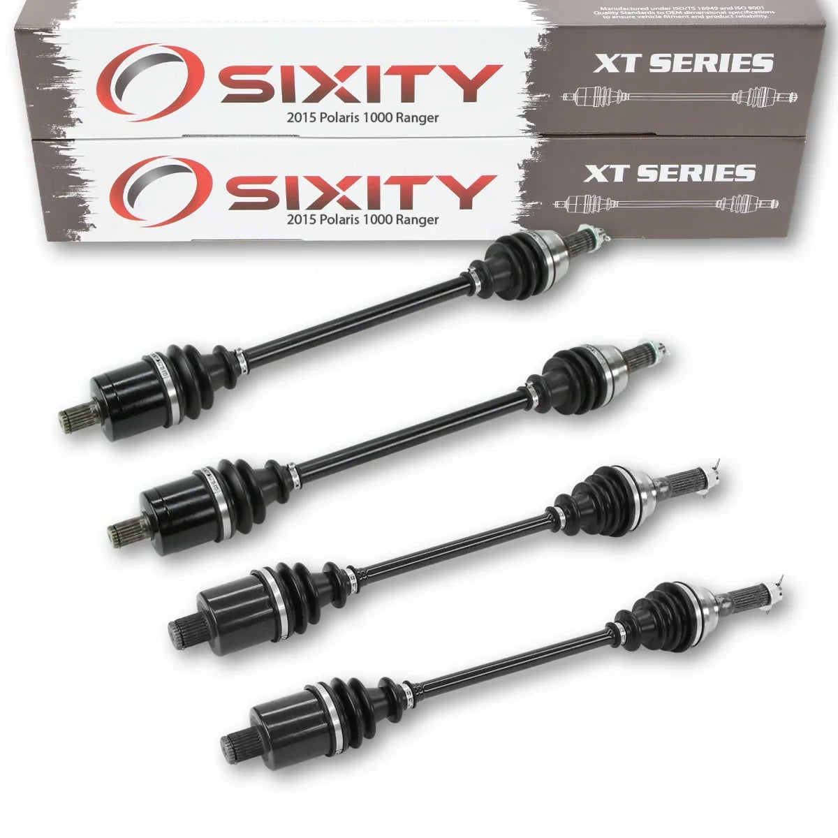 4 pc Sixity XT Front Rear Left Right Axle matching with Polaris Ranger 1000 2015 - R15RTAD1AA EA DIESEL 4X4